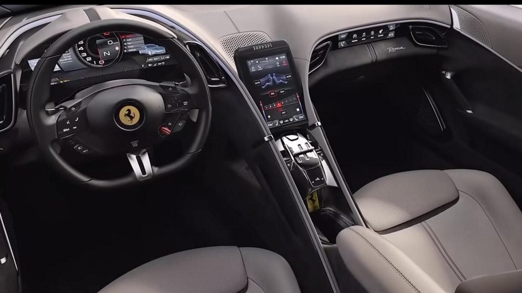 ferrari SUV 2022 interior panel