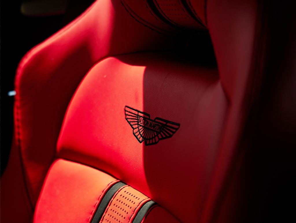 Aston Martin seat logo