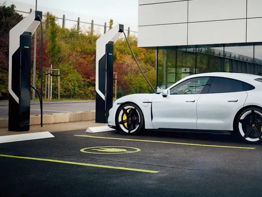 Porsche Taycan convenient charging station