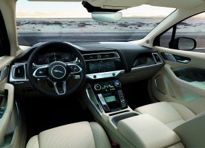 Interior shot of Jaguar I-Pace