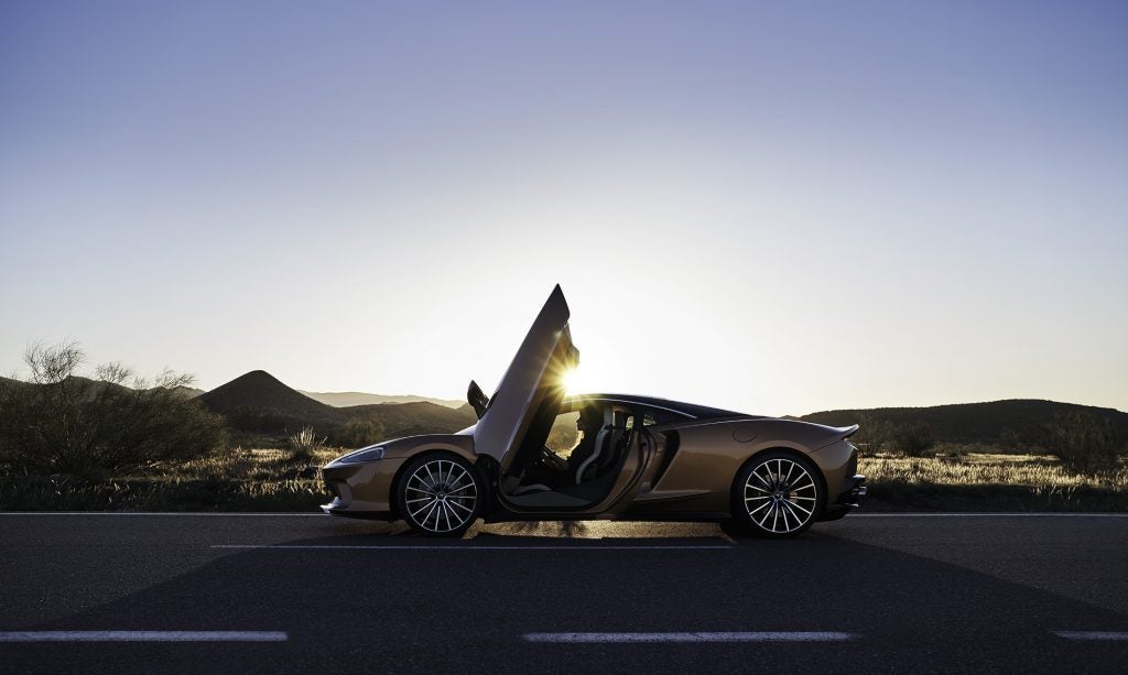 McLaren GT Dyanmic Side Door Open