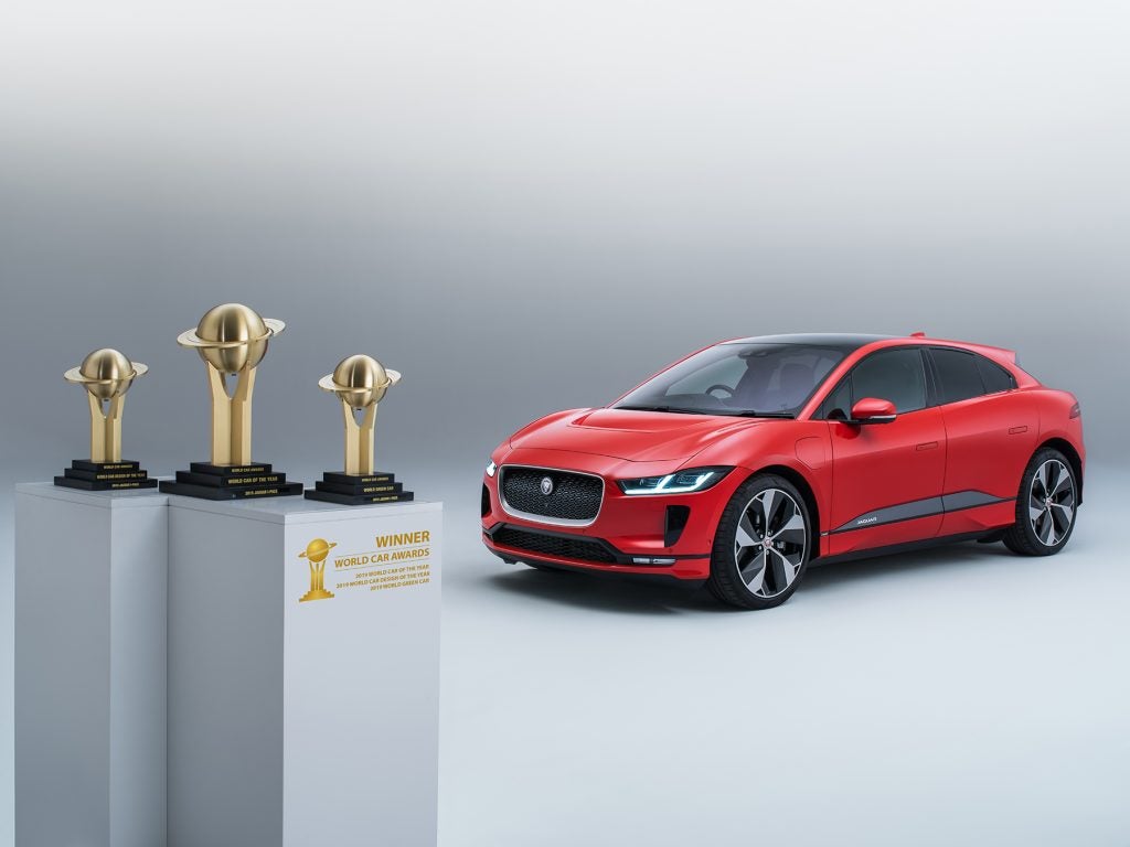 Jaguar I-Pace with Trophies