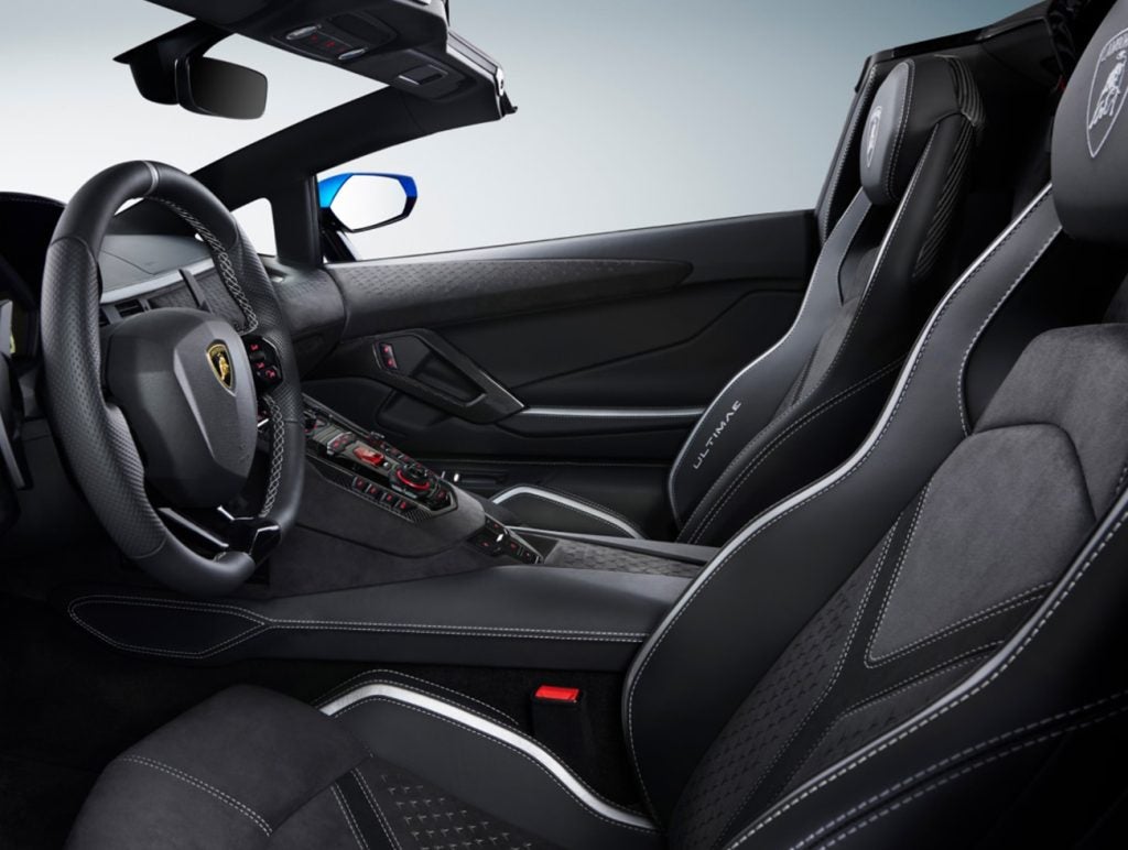 lamborghini aventador interior