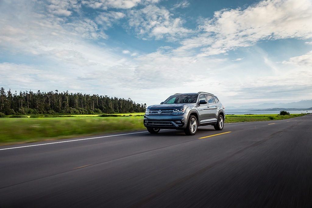 VW Atlas Front Side on Road