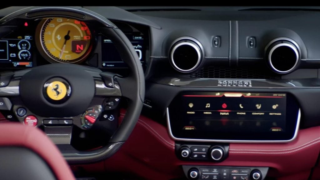 Ferrari Portofino M multi-level dashboard