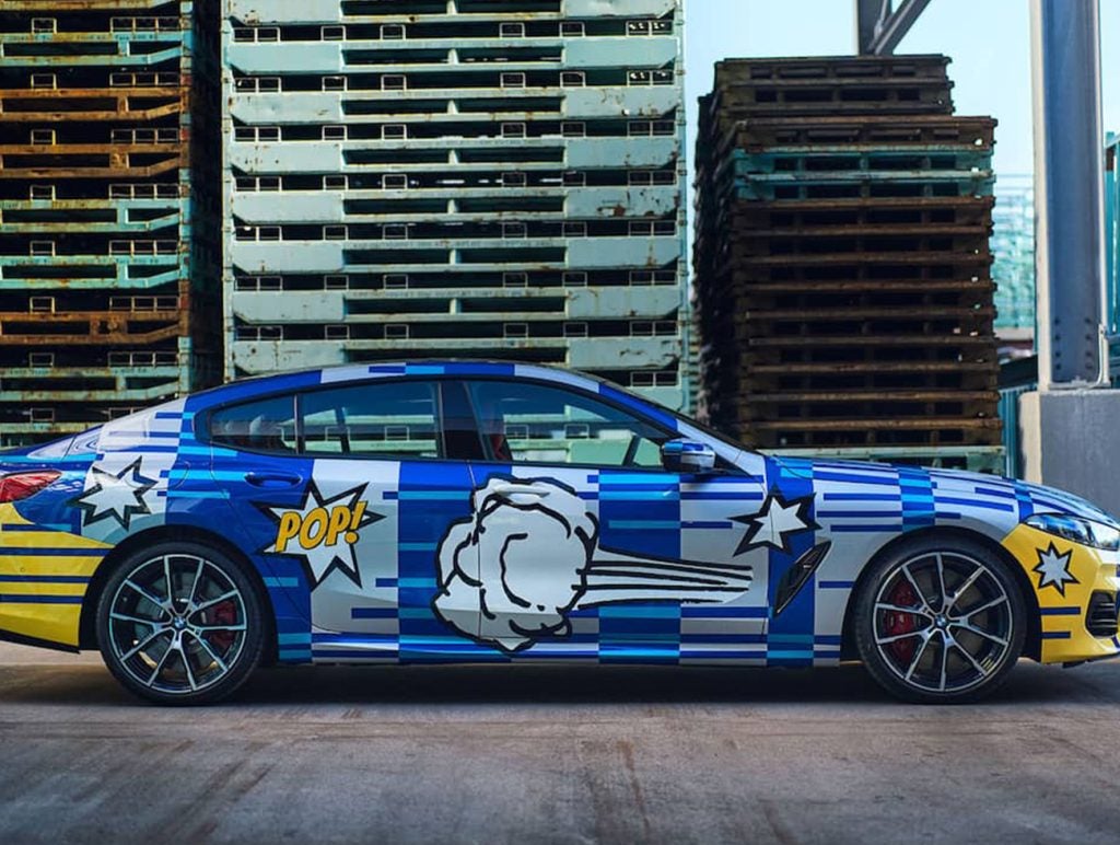 jeff koons bmw art car side