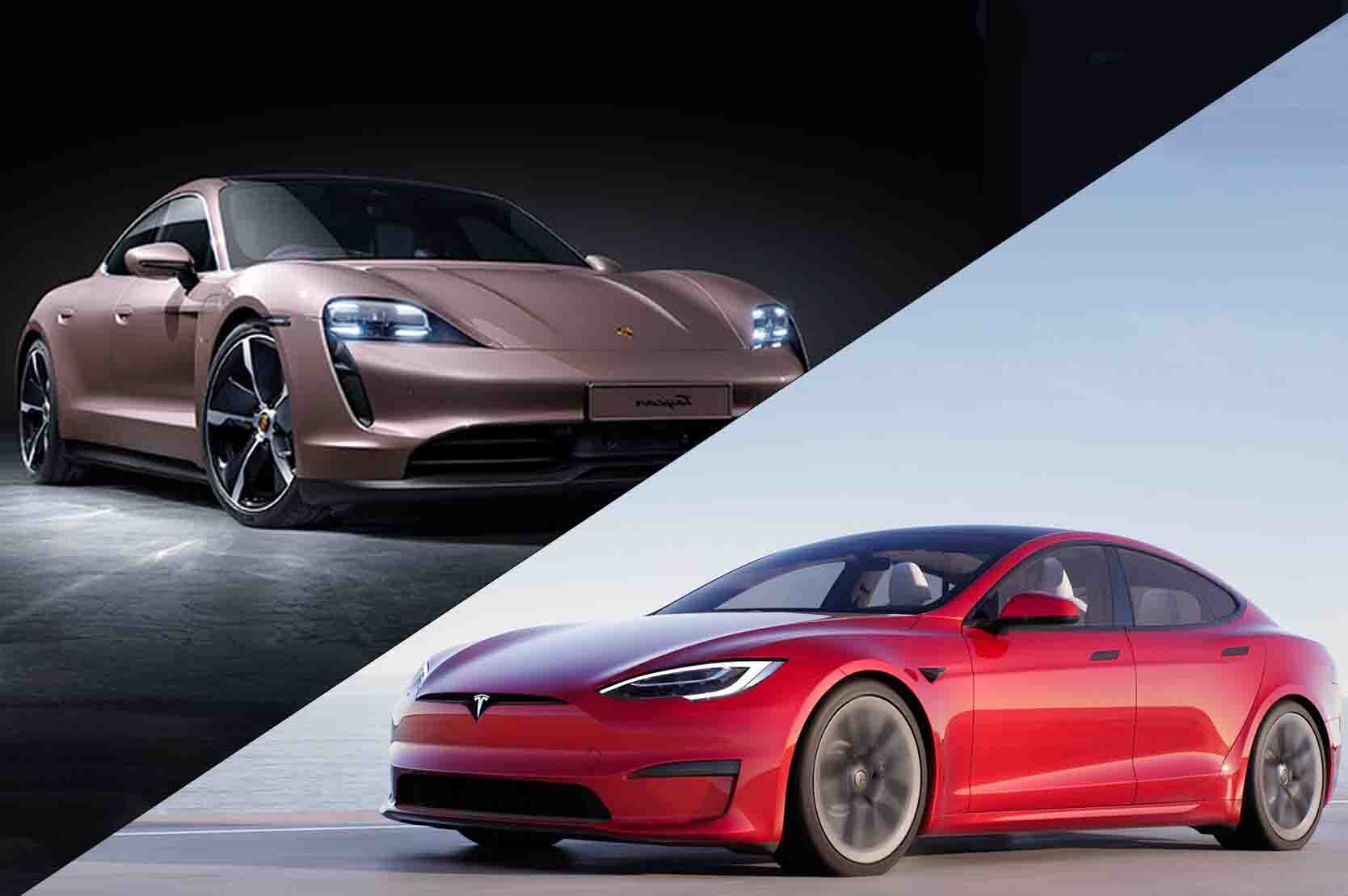 Tesla Model S vs Porsche Taycan