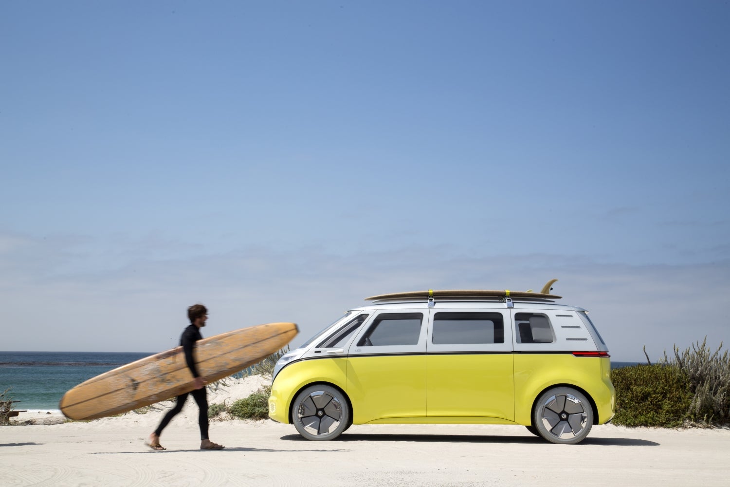 VW ID.BUZZ with Surfer