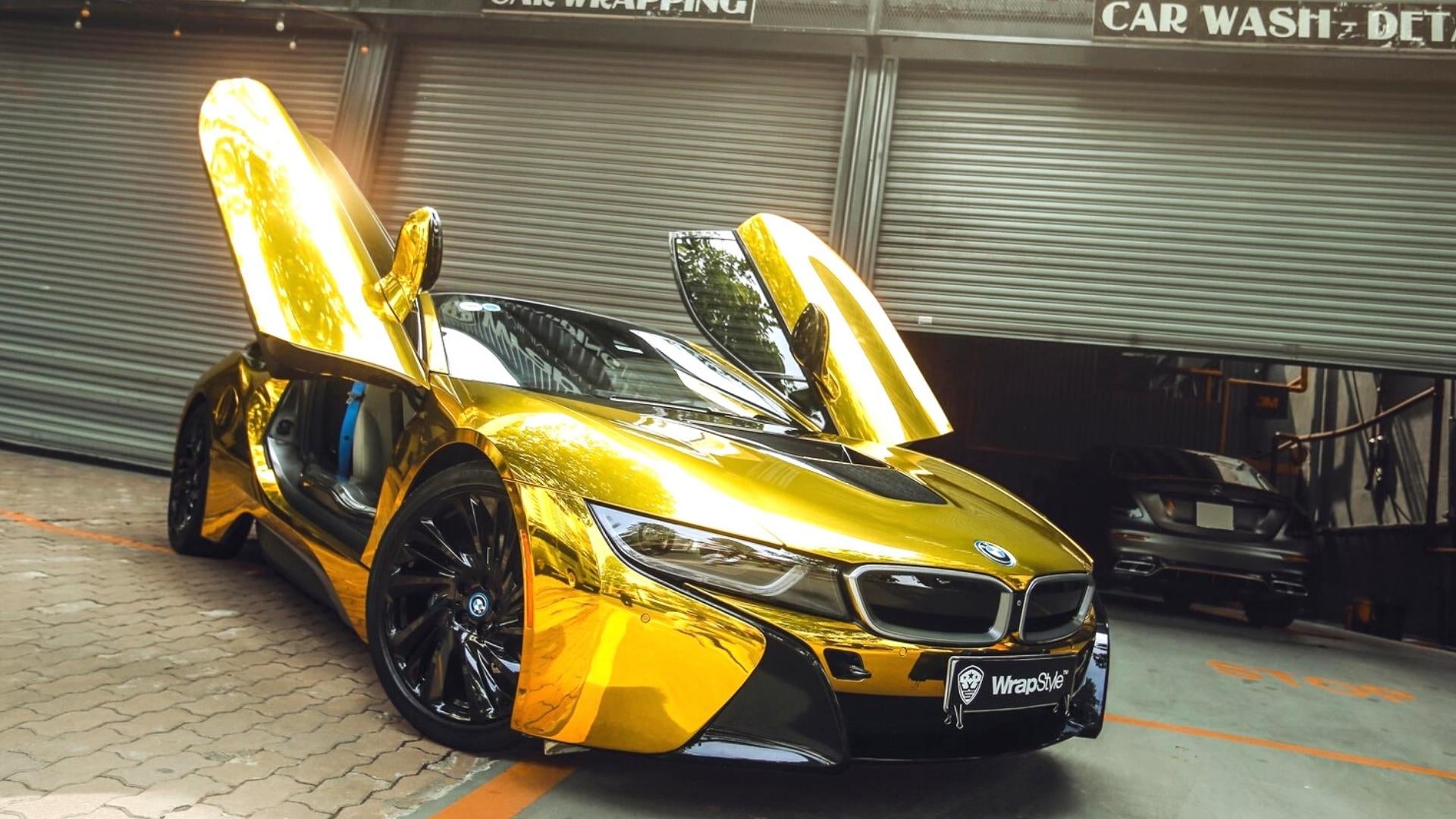 Chrome car wrapping making a comeback