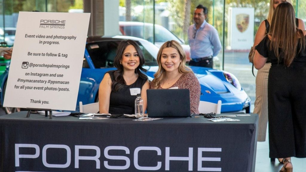 new porsche macan launch at porsche palm springs