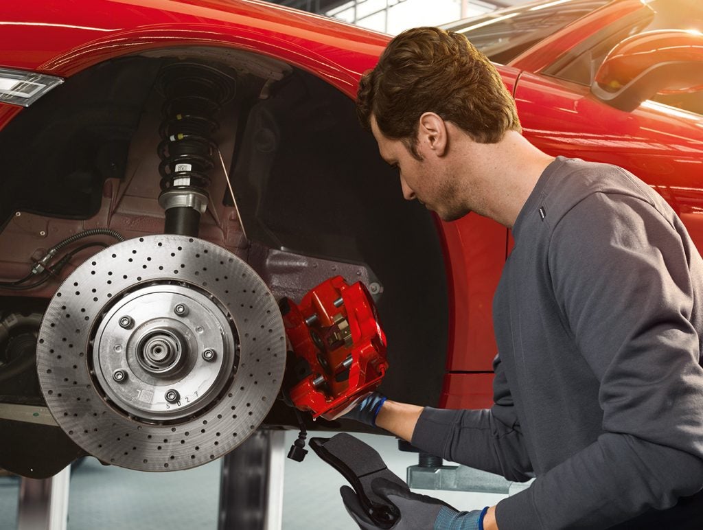 Porsche surface coated brakes