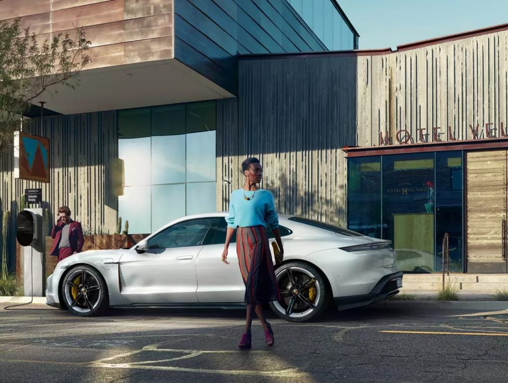 Porsche Taycan Ev motive