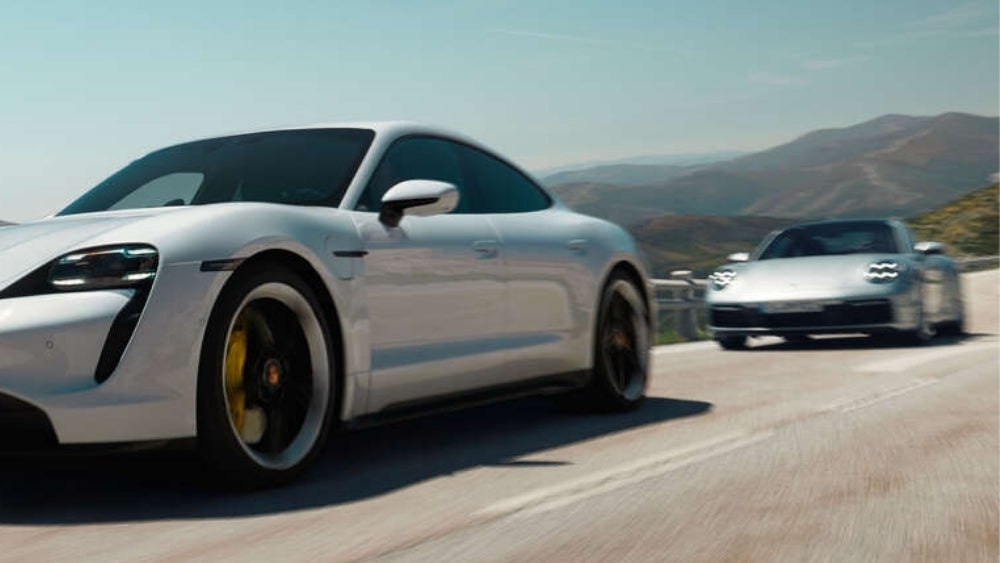Porsche Taycan Driving