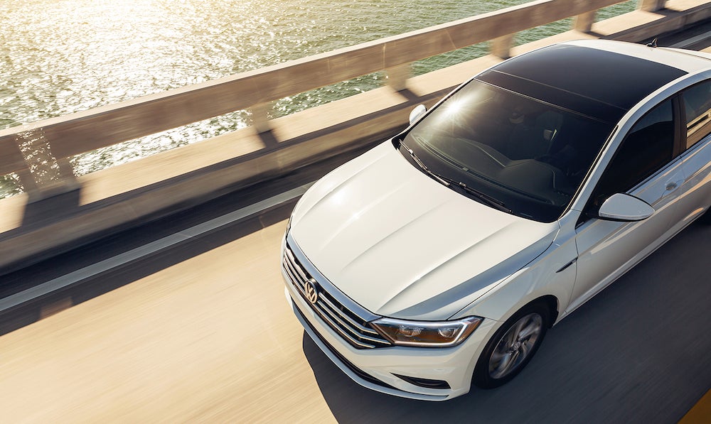 2021 Volkswagen Jetta panoramic sunroof.
