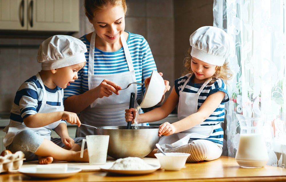 baking a cake