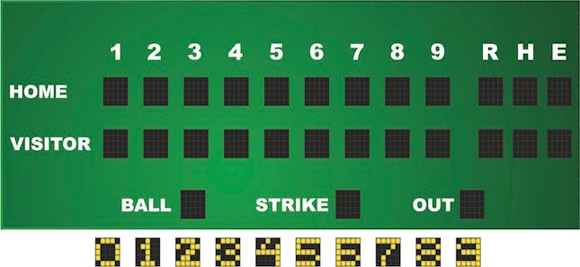 Fill out a scorecard to keep up with the game