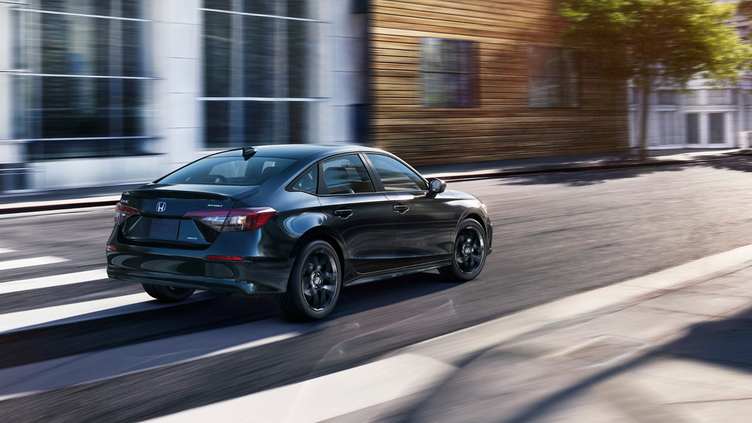 A new Honda model on the road