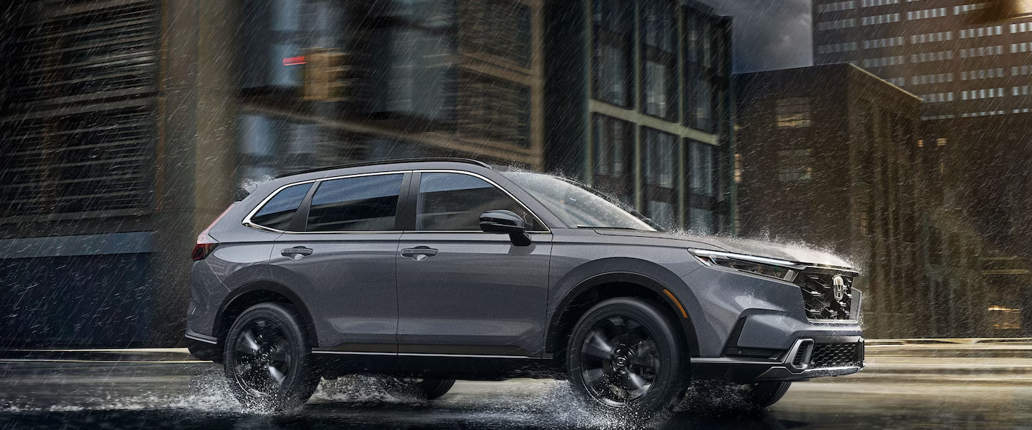 Vehicle with Honda gap insurance parked in the rain