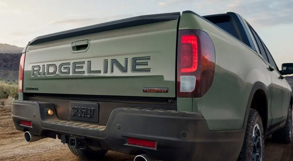 The bed gate of the 2026 Honda Ridgeline