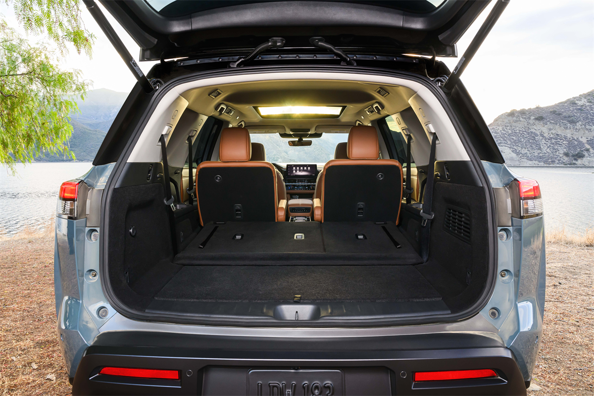 Cargo area of the 2026 Nissan Pathfinder