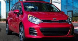 2017 Red Kia Rio Hatchback | Gunther Kia