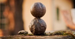 Harmony rocks stacked on top of each other
