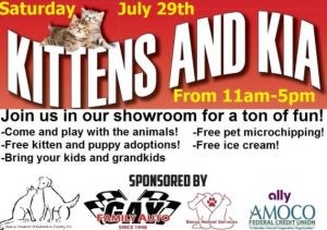 Gay Family Kia's Kittens and Kia Event