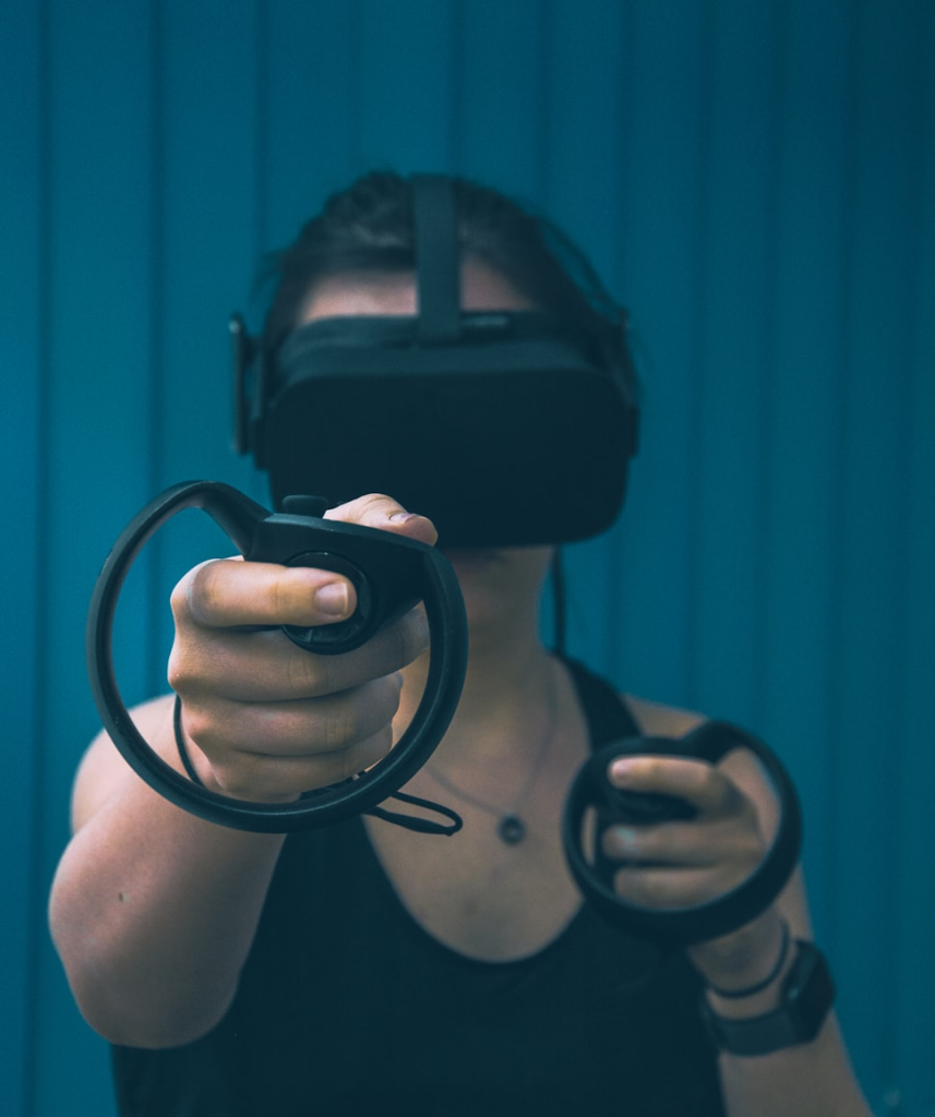 Women in VR headset