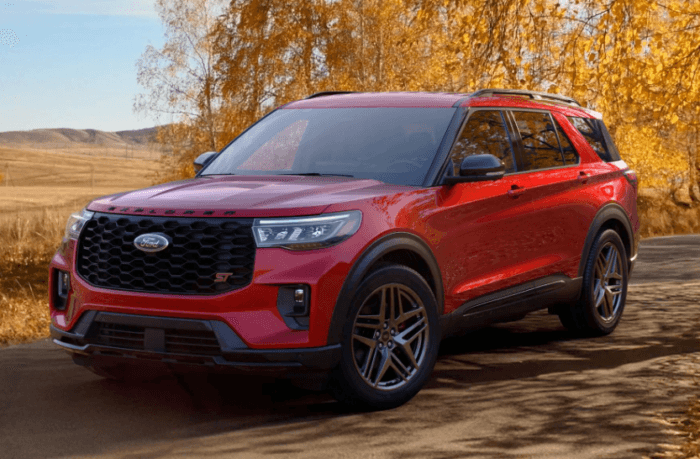 Red 2026 Ford Explorer
