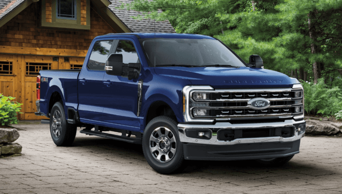 Blue 2025 Ford Super Duty