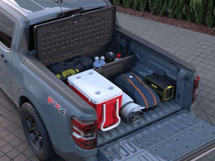 2025 Ford Maverick bed accessories