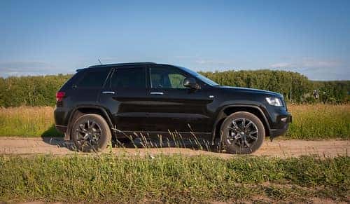 suv in dirt road