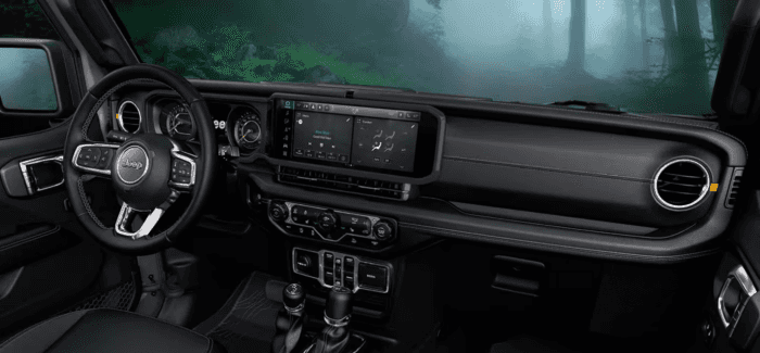 2025 Jeep Wrangler interior dashboard
