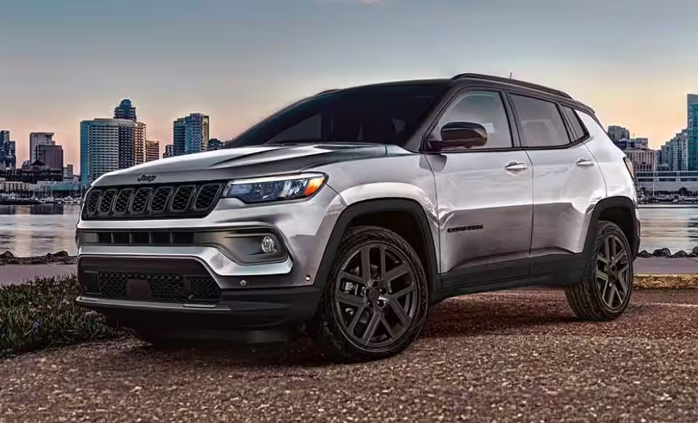 Gray 2026 Jeep Compass parked