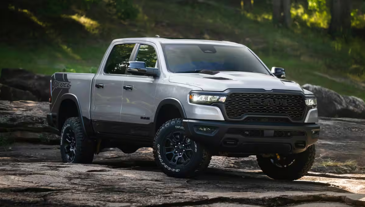 Gray 2026 Ram 1500 Rebel parked
