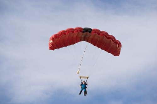 parachuting
