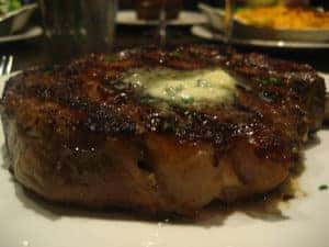 steak with butter