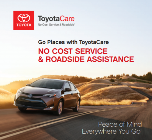 ToyotaCare No Cost Maintenance Plan