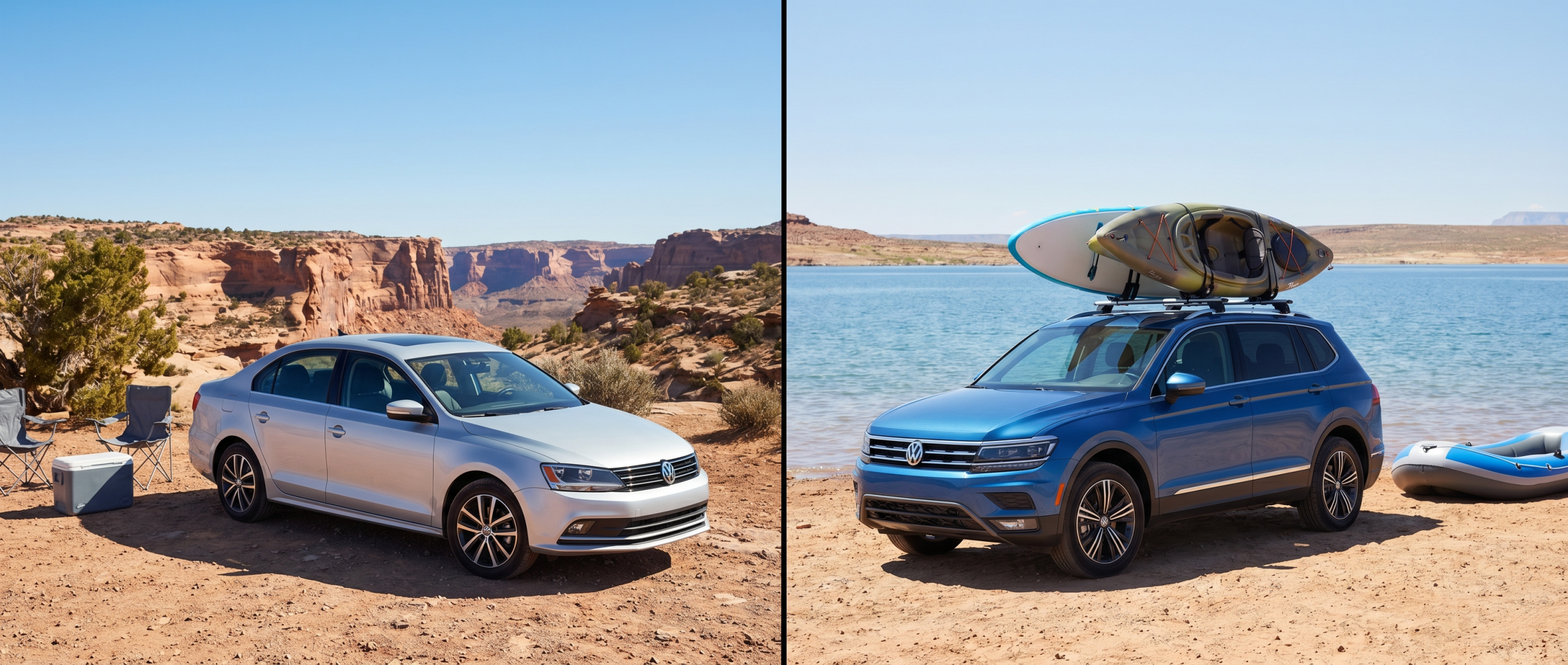 Volkswagen Jetta and Tiguan comparison for summer driving in Amarillo TX