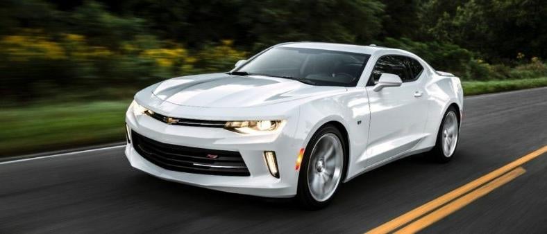 A white 2023 Chevrolet Camaro