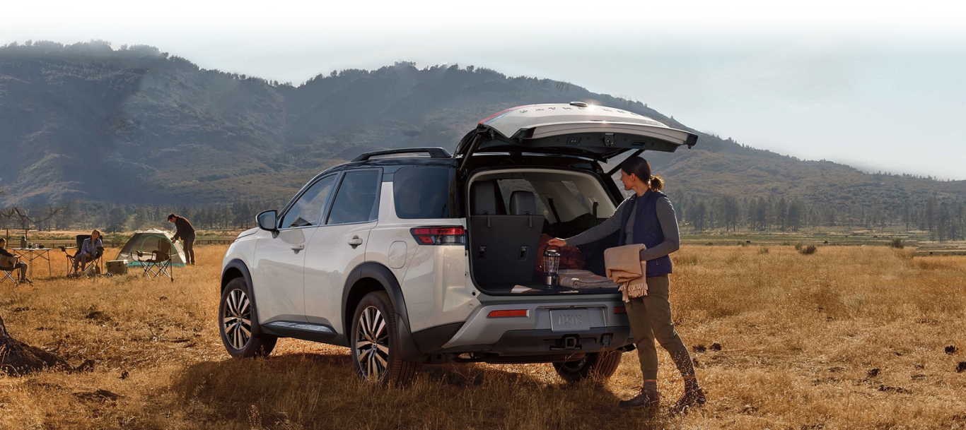 2024 Nissan Pathfinder in a field