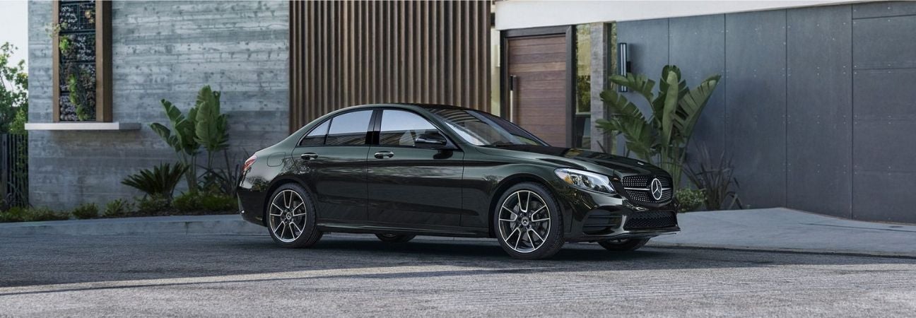 Mercedes black sedan