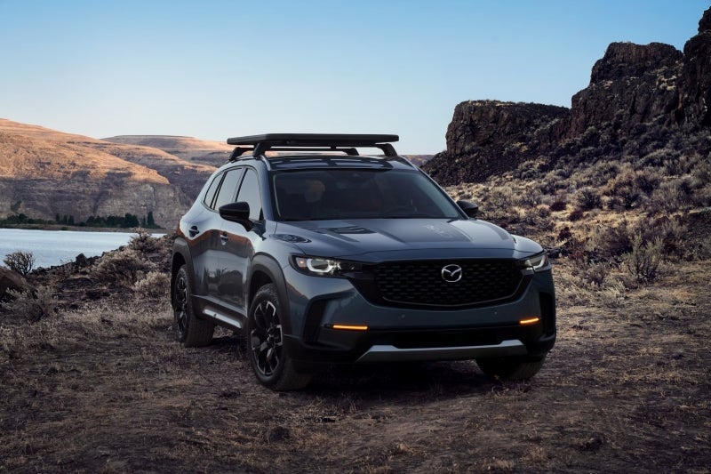 Mazda CX-9, a rugged SUV designed for off-roading adventures in various terrains.