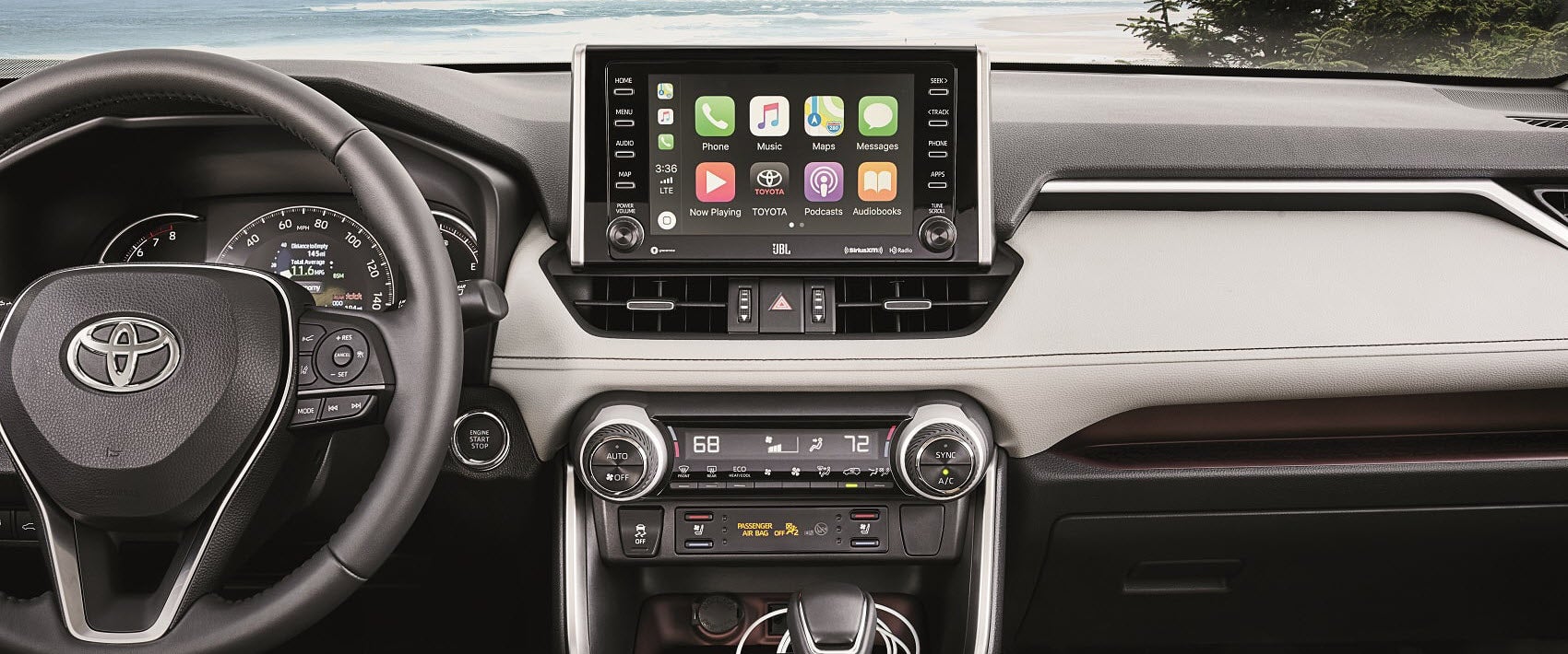 Toyota RAV4 Interior with Apple CarPlay® Technology