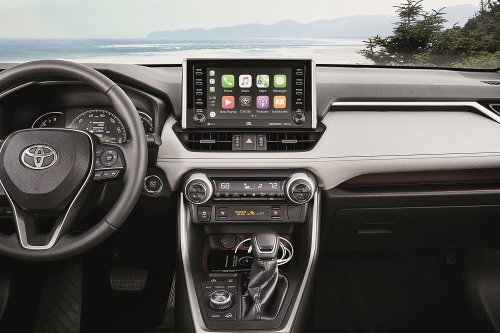 Toyota RAV4 Interior with Apple CarPlay® Integration