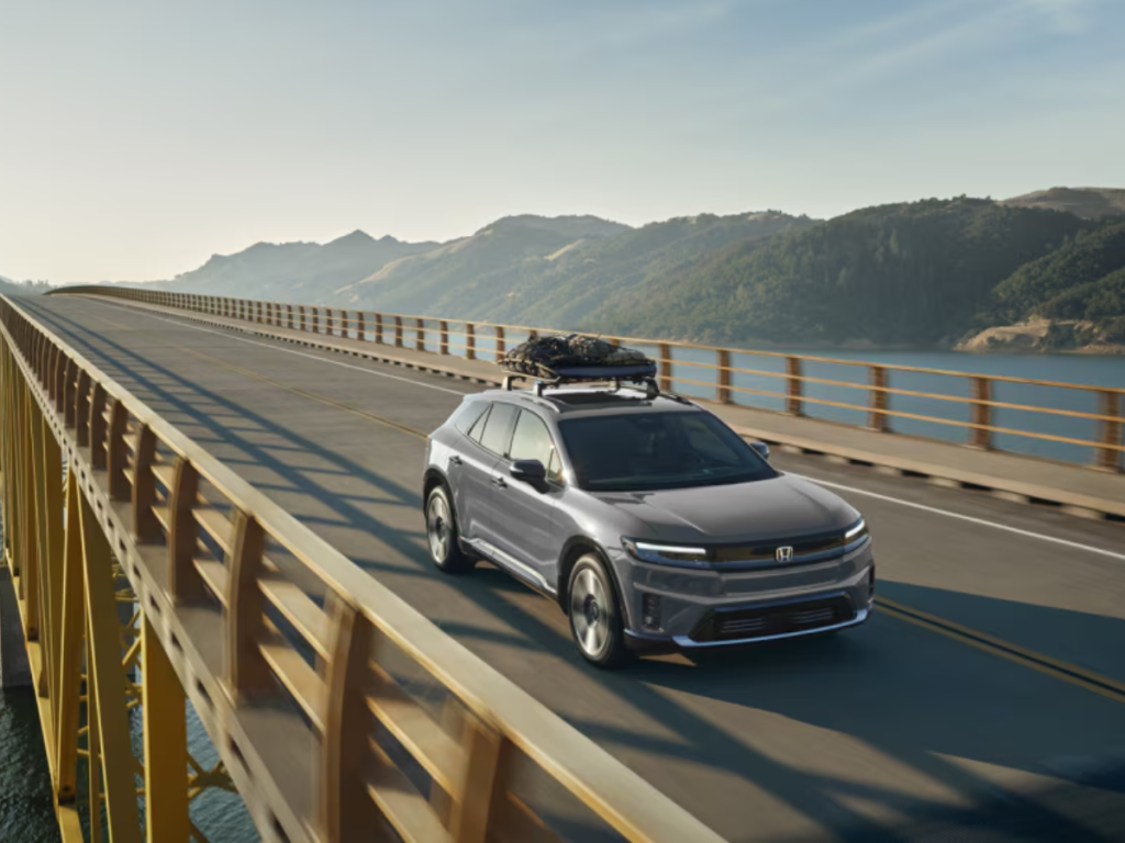 Grey 2024 Honda Prologue on road