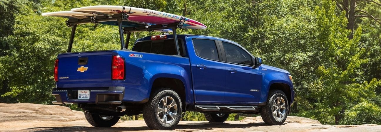 2019 Chevrolet Colorado blue pickup truck