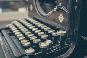 old typewriter