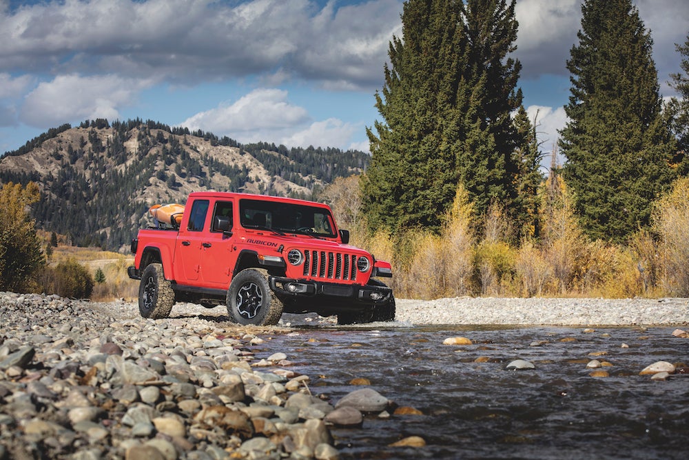 Red Jeep Gladiator 