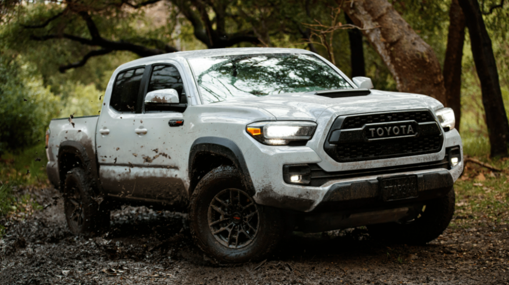 Muddy Toyota Tacoma
